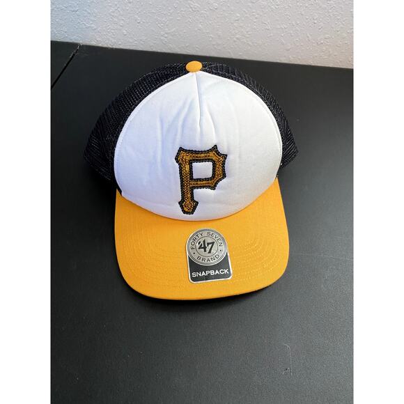 Genuine Merchandise Pittsburgh Pirates 47 Snapback Hat Glimmer Black MLB Team - Picture 7 of 7